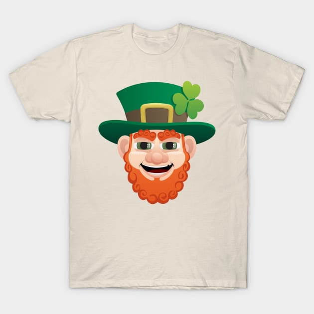 Leprechaun and Pot of Gold T-Shirt by Malchev